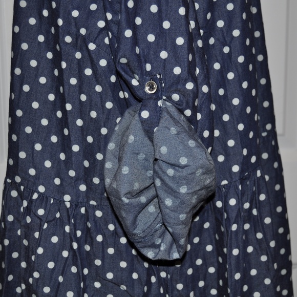 STEVIE & LINDSAY Polka-Dot Denim Shirt Dress [C9] - Picture 5 of 8